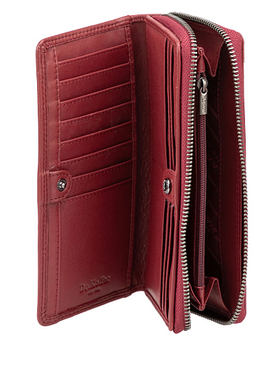 Кошелек Dr.Koffer из натуральной кожи бордовый
