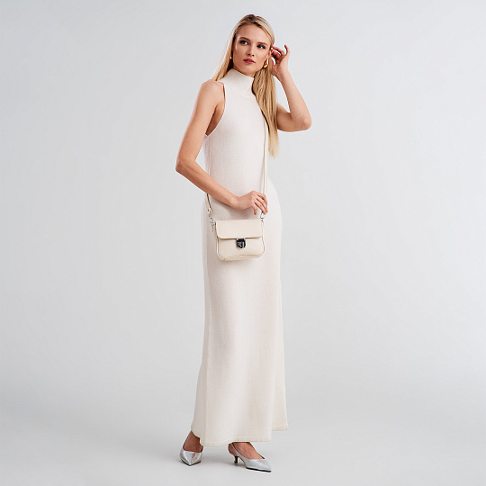 Женская сумка Dr. Koffer из натуральной кожи белая