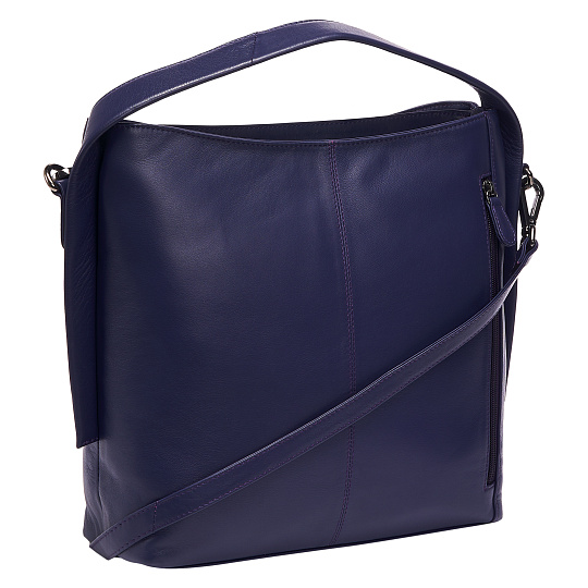 Женская сумка Dr.Koffer из натуральной кожи синяя