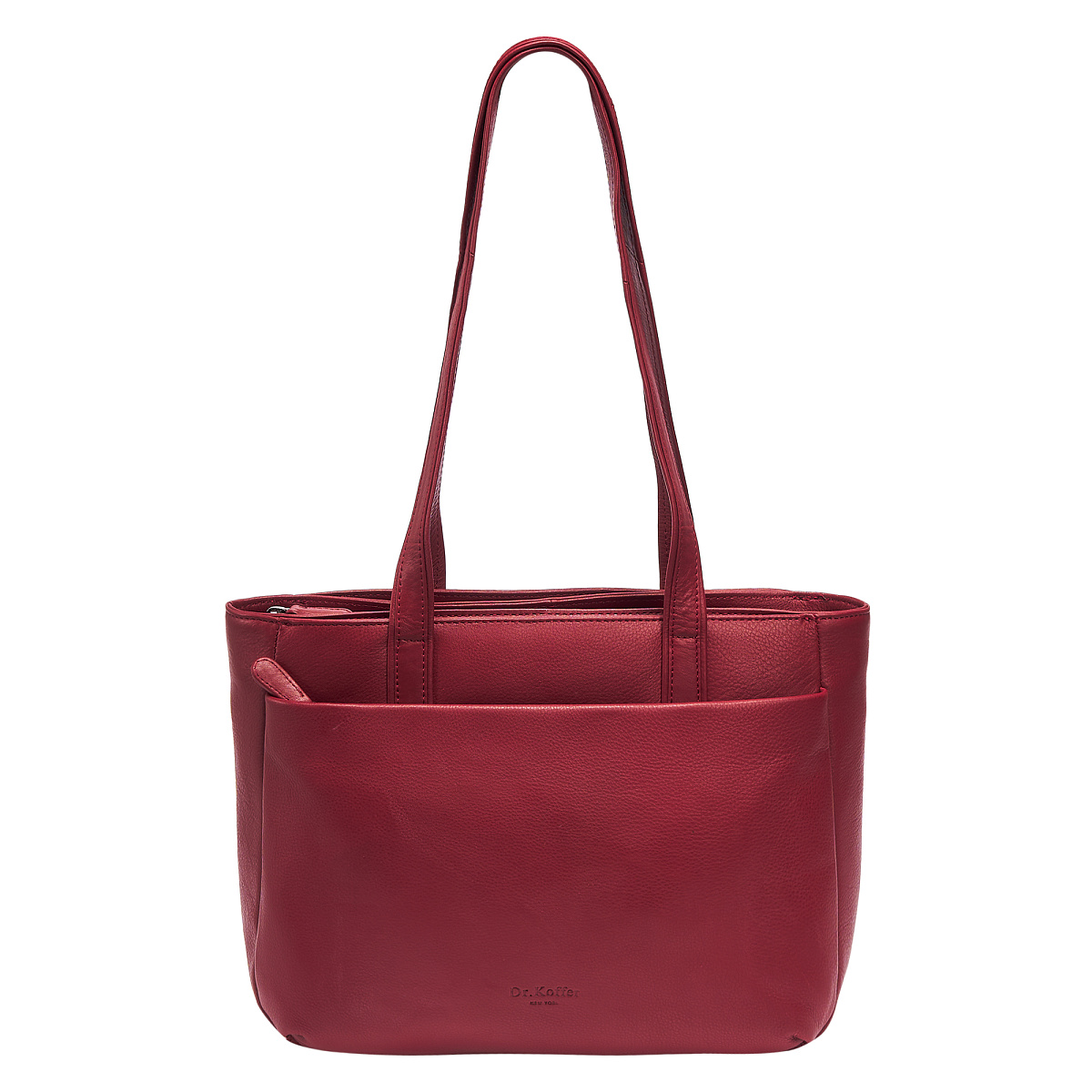 Женская сумка Dr. Koffer из натуральной кожи бордовая