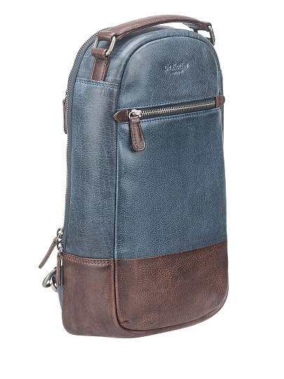 Рюкзак Dr. Koffer из натуральной кожи синий