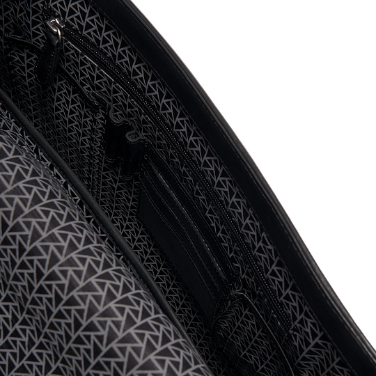 Портфель Dr.Koffer из натуральной кожи черный