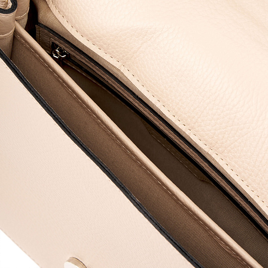 Женская сумка Dr. Koffer из натуральной кожи бежевая