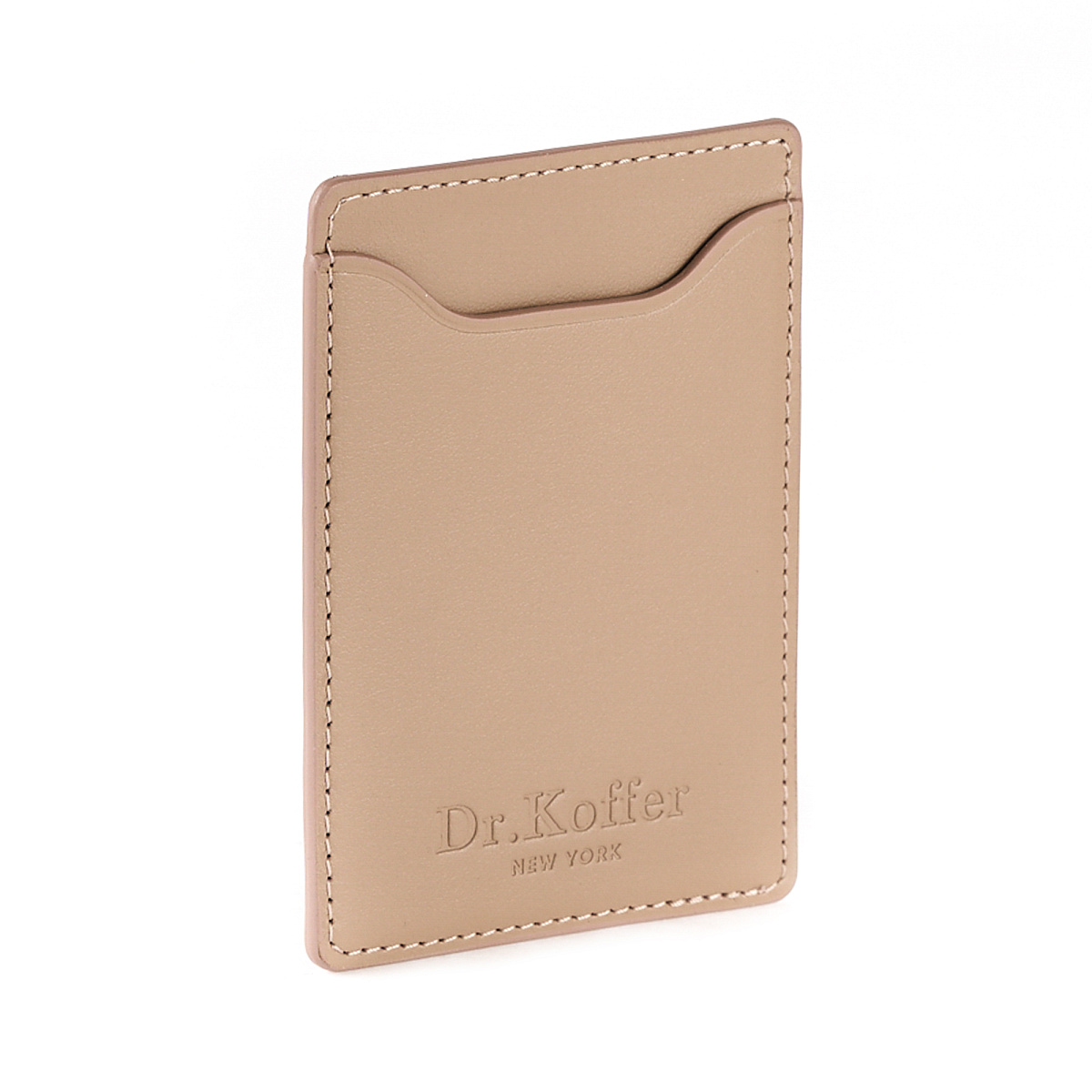 Картхолдер Dr.Koffer из натуральной кожи бежевый