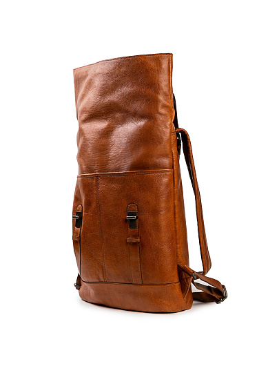 Рюкзак Dr.Koffer из натуральной кожи светло-коричневый