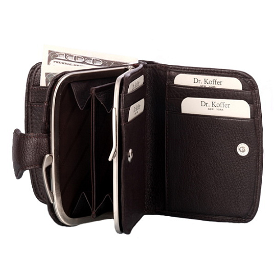 Кошелек Dr.Koffer из натуральной кожи коричневый