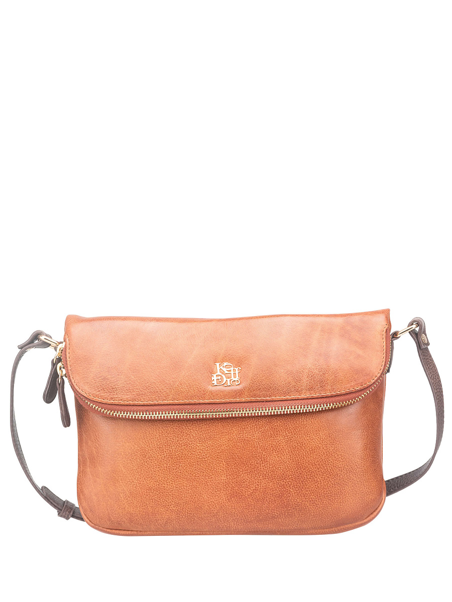 Женская сумка Dr. Koffer из натуральной кожи коричневая