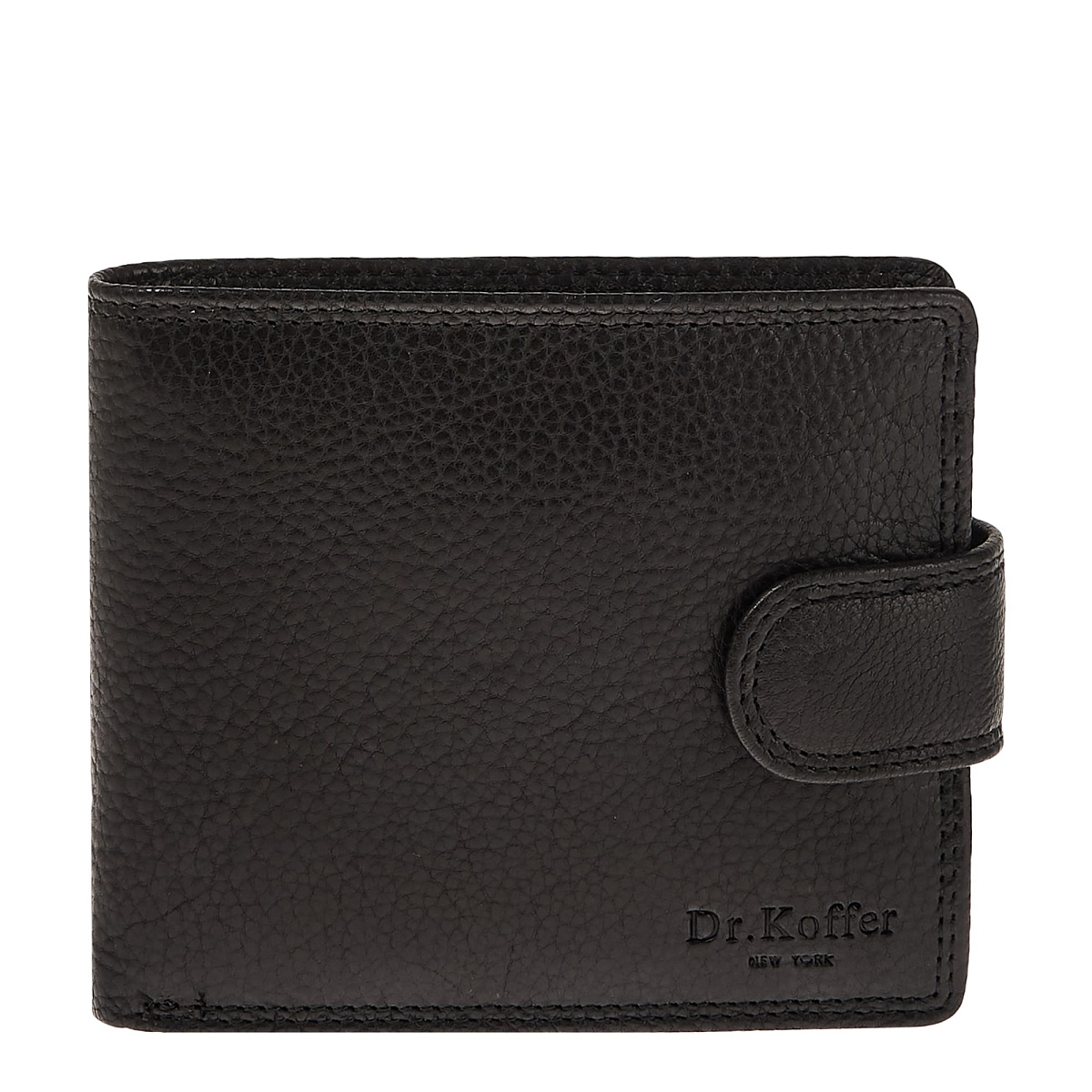Портмоне Dr.Koffer из натуральной кожи черное