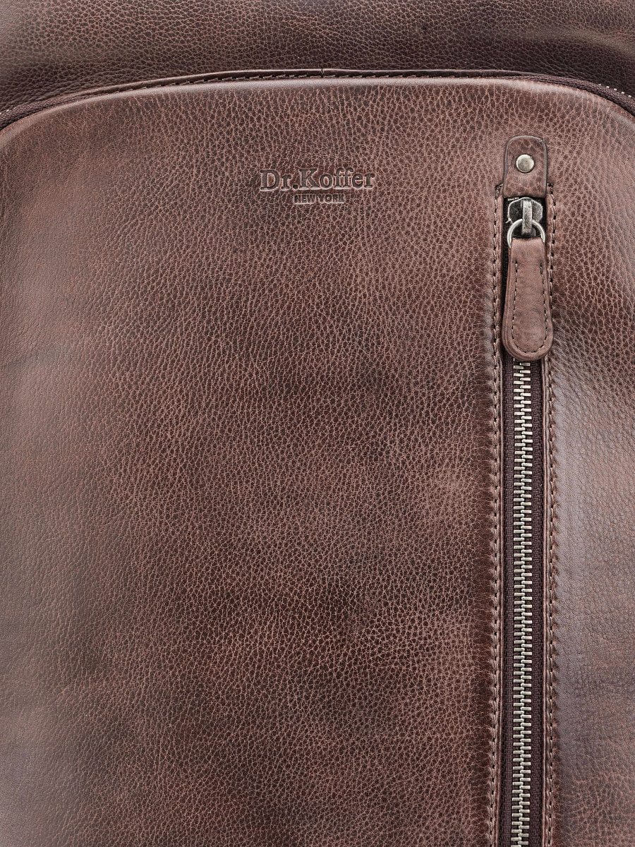 Рюкзак Dr. Koffer из натуральной кожи коричневый