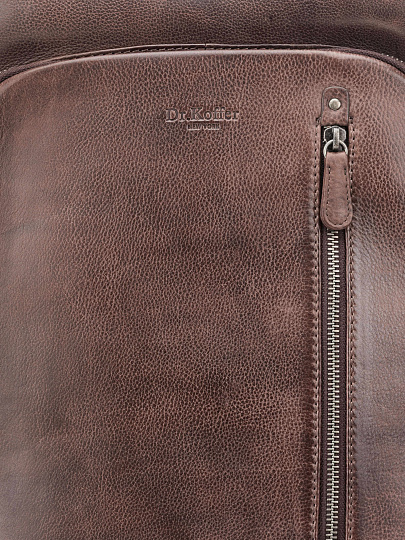 Рюкзак Dr. Koffer из натуральной кожи коричневый