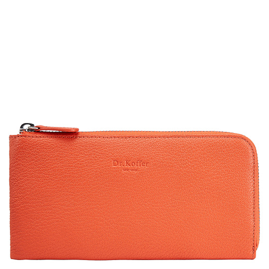 Портмоне Dr.Koffer из натуральной кожи розовое