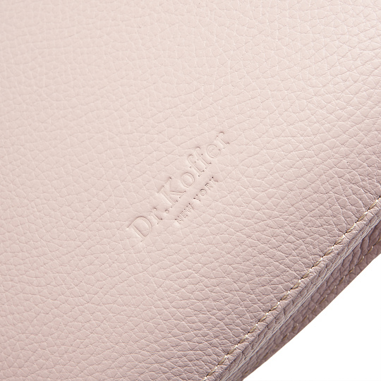 Женская сумка Dr. Koffer из натуральной кожи розовая