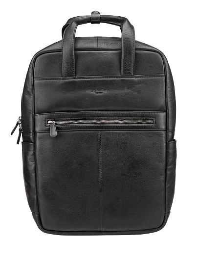 Рюкзак Dr. Koffer из натуральной кожи черный