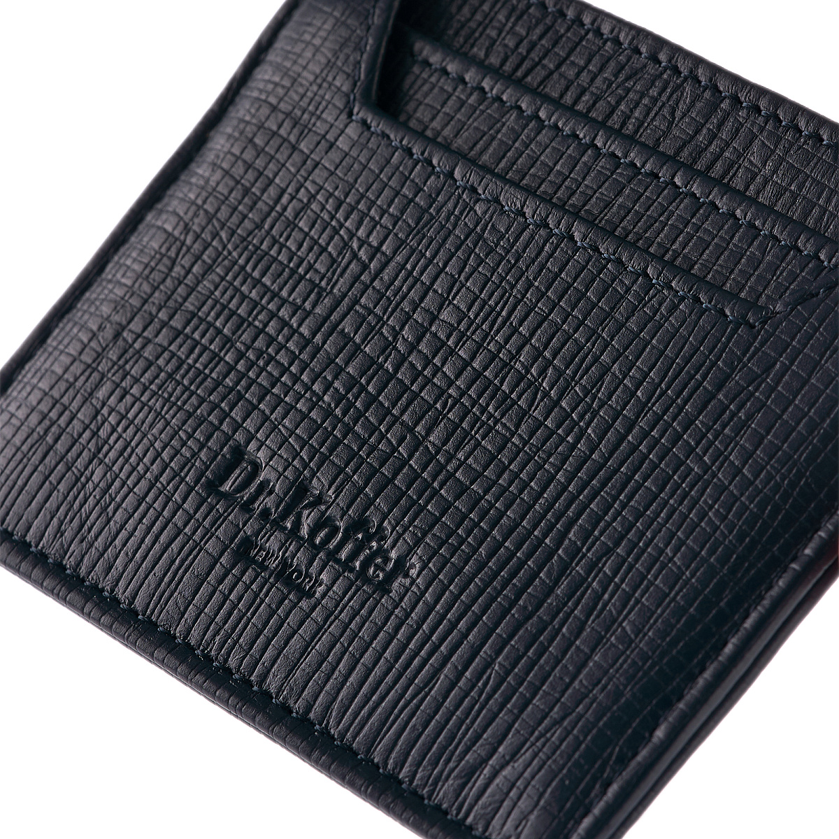 Кредитница Dr.Koffer из натуральной кожи синяя