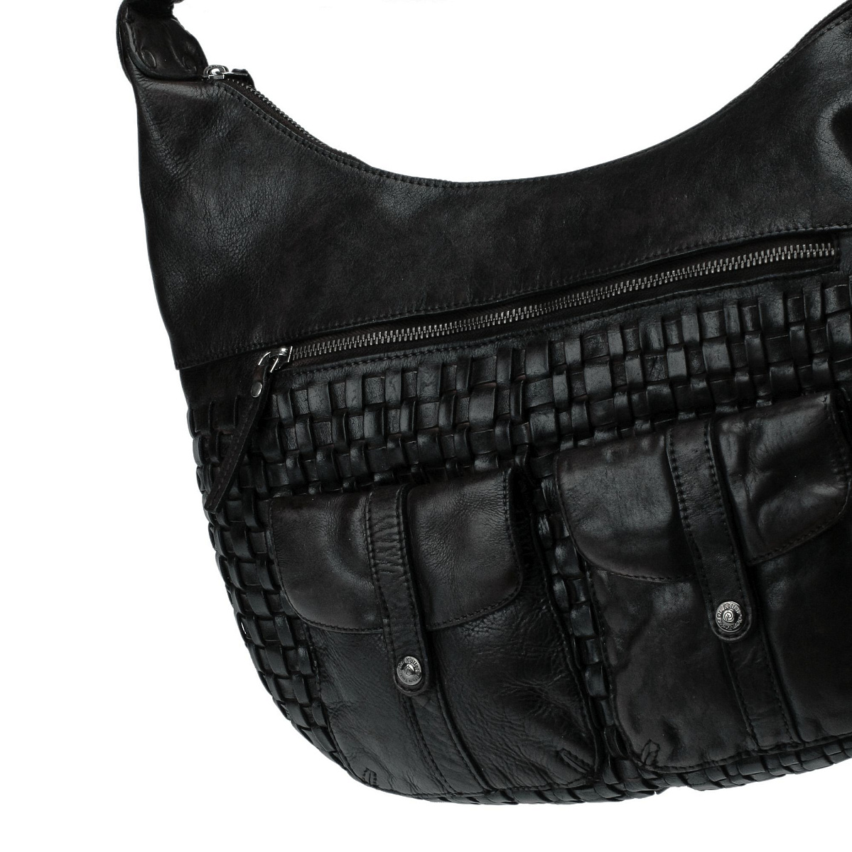 Сумка через плечо Dr.Koffer из натуральной кожи черная