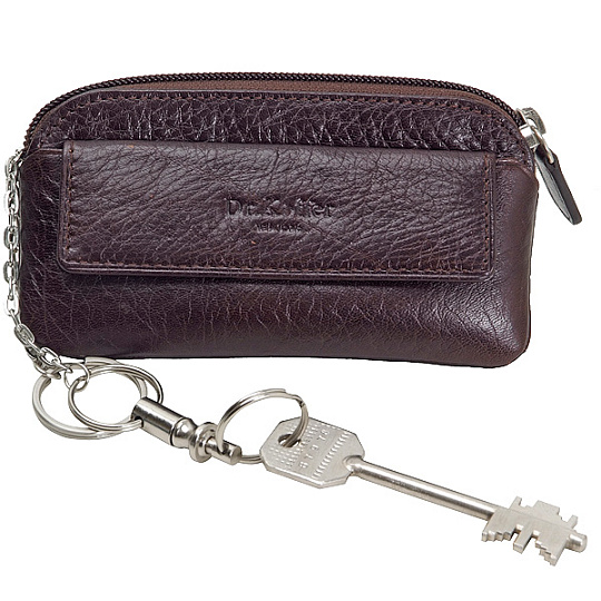 Подарочный набор: обложка для документов и ключница коричневого цвета Dr.Koffer X510281-02-09