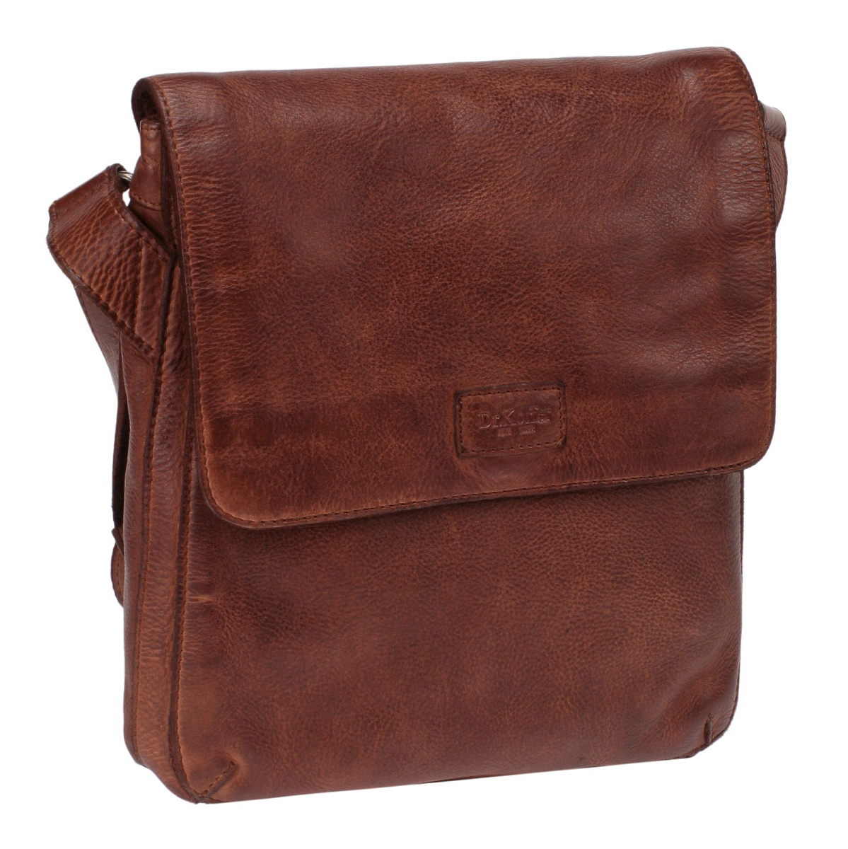 Сумка через плечо Dr.Koffer из натуральной кожи коричневая