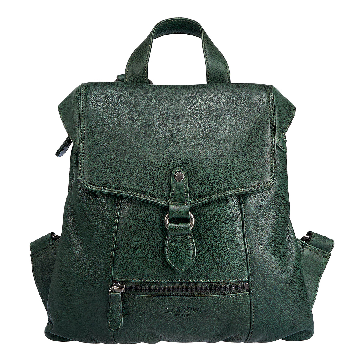 Рюкзак Dr.Koffer из натуральной кожи зеленый