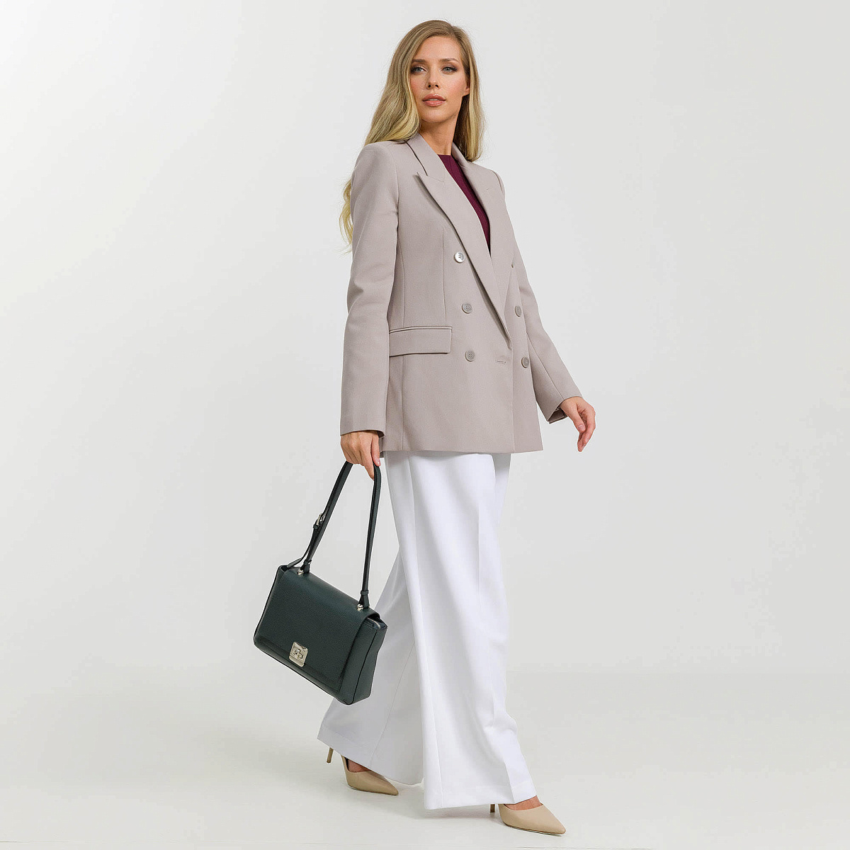 Женская сумка Dr. Koffer из натуральной кожи зеленая