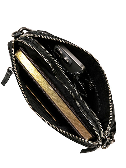 Женская сумка Dr.Koffer из натуральной кожи черная