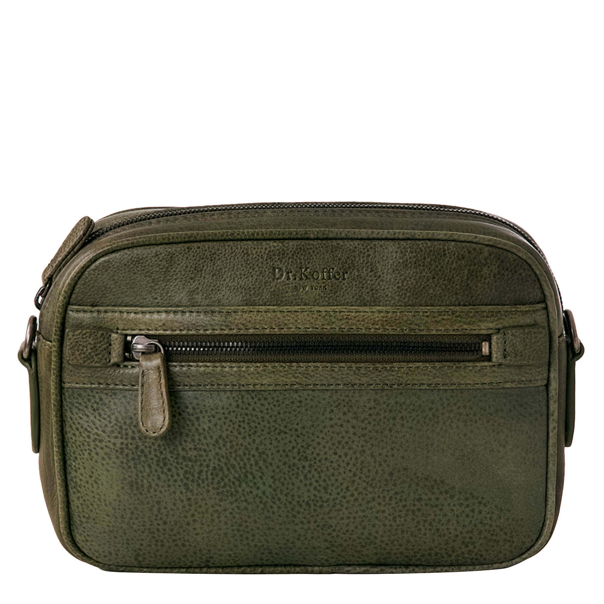 Сумка через плечо Dr.Koffer из натуральной кожи зеленая