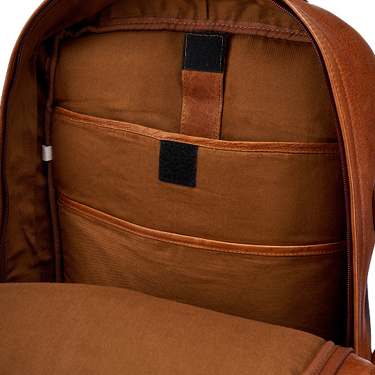 Рюкзак Dr.Koffer из натуральной кожи светло-коричневый