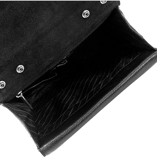 Черная сумка-планшет с короткой ручкой и съемным ремнем Dr.Koffer M402149-01-04