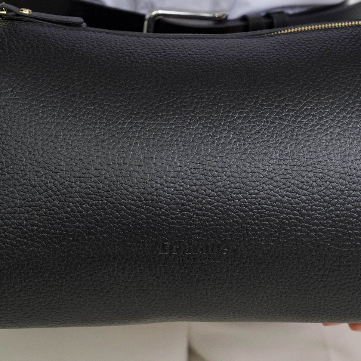 Женская сумка Dr.Koffer из натуральной кожи черная