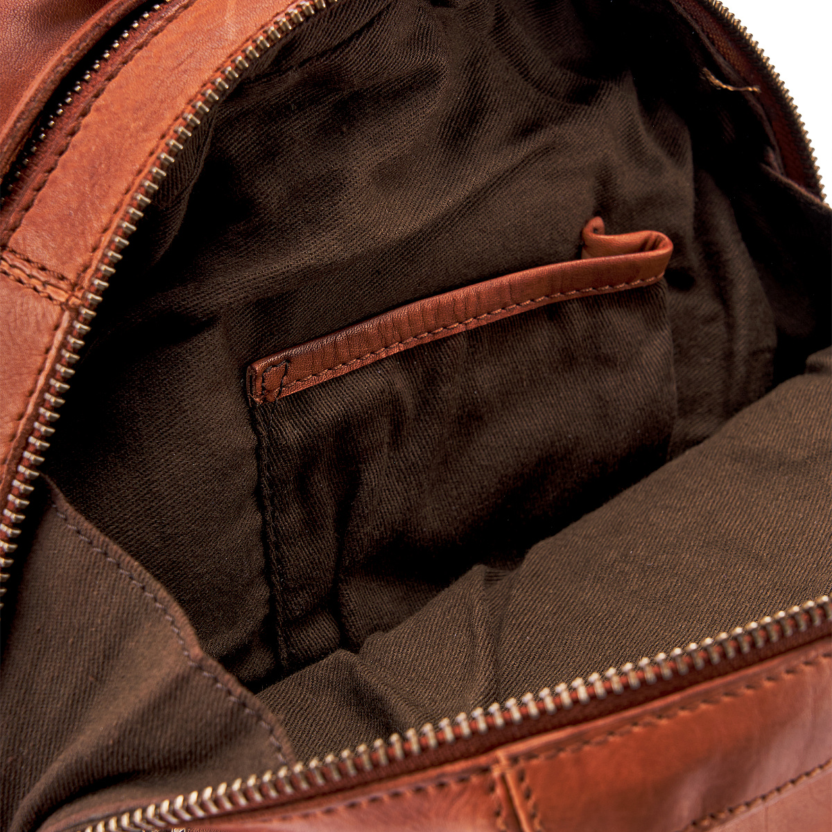 Рюкзак Dr.Koffer из натуральной кожи светло-коричневый