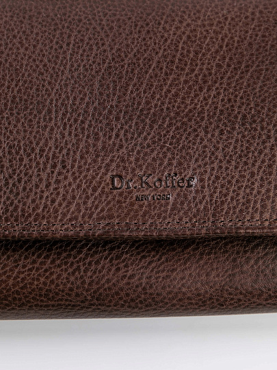 Портмоне Dr.Koffer из натуральной кожи коричневое