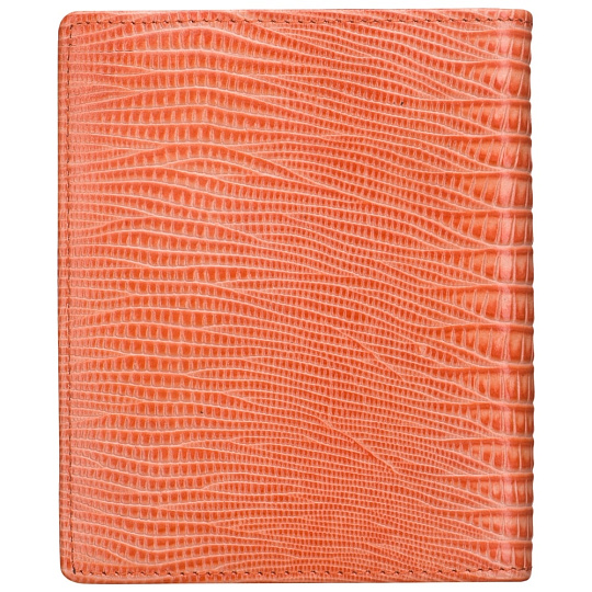 Визитница Dr.Koffer из натуральной кожи оранжевая