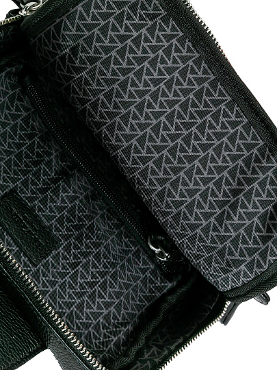 Сумка через плечо Dr.Koffer из натуральной кожи черная