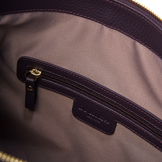 Женская сумка  Dr. Koffer из натуральной кожи фиолетовая