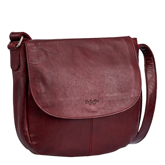 Женская сумка Dr. Koffer из натуральной кожи бордовая