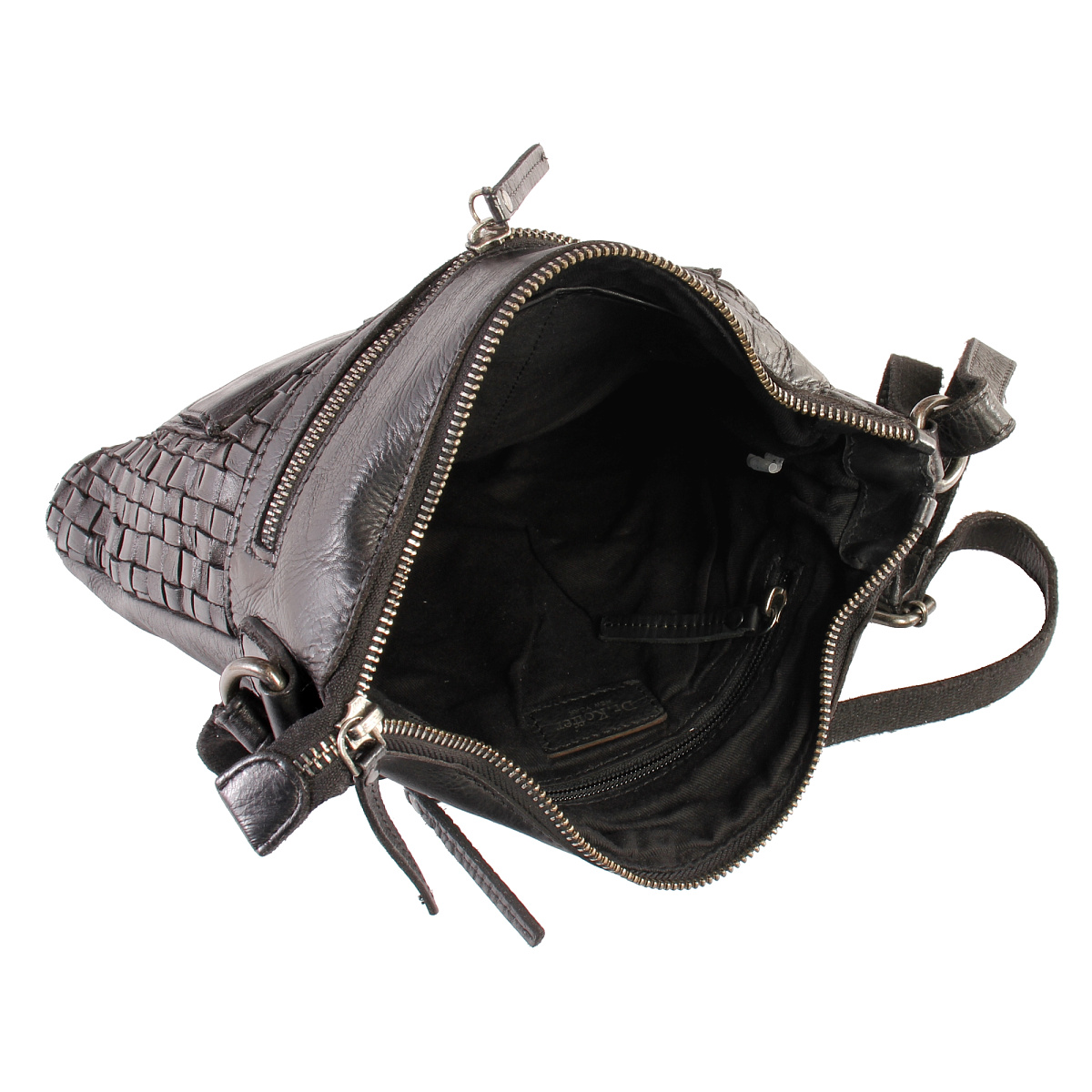 Сумка через плечо Dr.Koffer из натуральной кожи черная