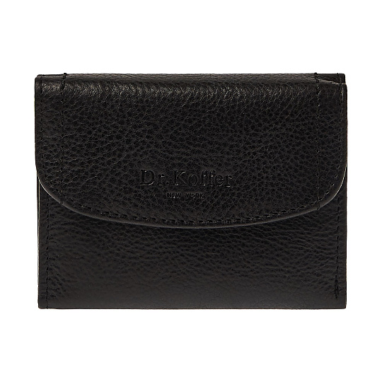 Портмоне Dr.Koffer из натуральной кожи черное