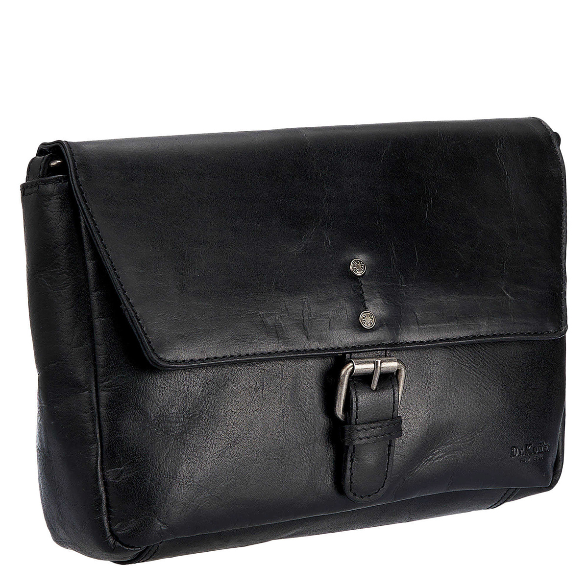 Женская сумка Dr.Koffer из натуральной кожи чёрная