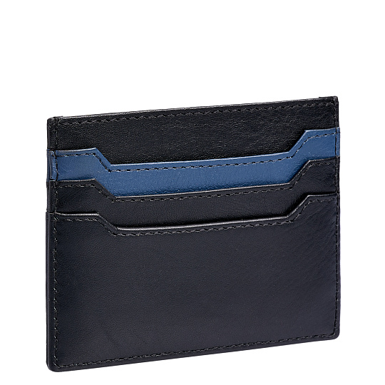 Кредитница Dr.Koffer из натуральной кожи черная