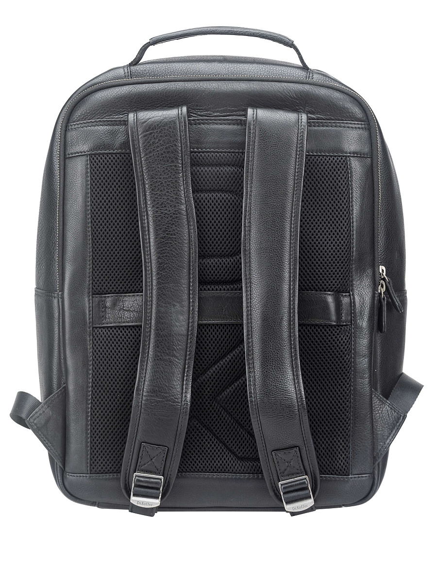 Рюкзак Dr. Koffer из натуральной кожи черный