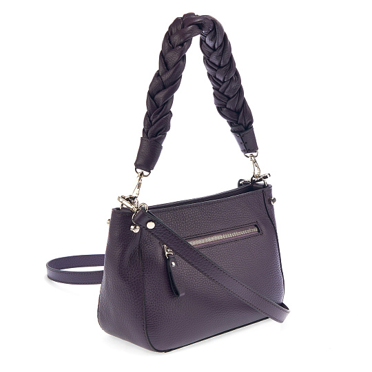 Женская сумка Dr. Koffer из натуральной кожи фиолетовая