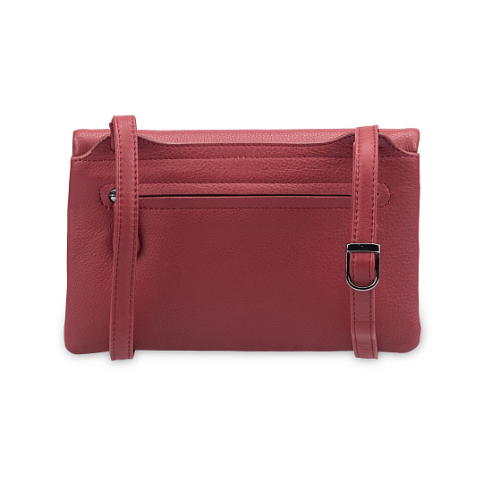 Сумка через плечо Dr.Koffer из натуральной кожи красная