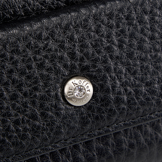 Ключница Dr.Koffer из натуральной кожи черная