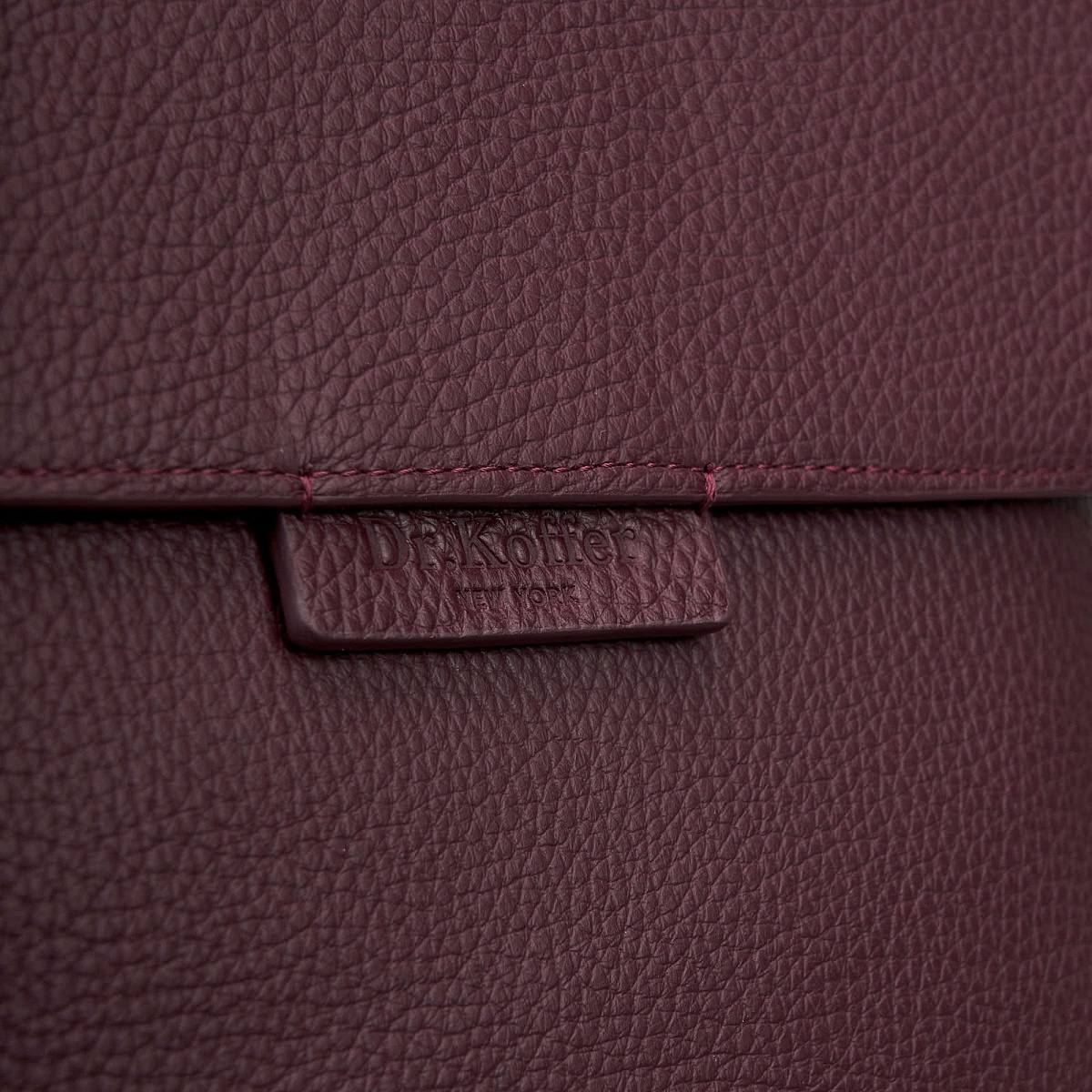 Рюкзак Dr. Koffer из натуральной кожи фиолетовый