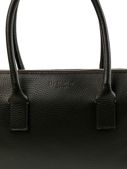 Женская сумка Dr.Koffer из натуральной кожи темно-коричневая