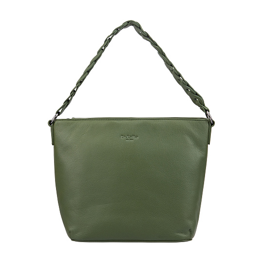 Женская сумка Dr.Koffer из натуральной кожи зеленая