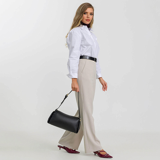 Женская сумка Dr.Koffer из натуральной кожи черная