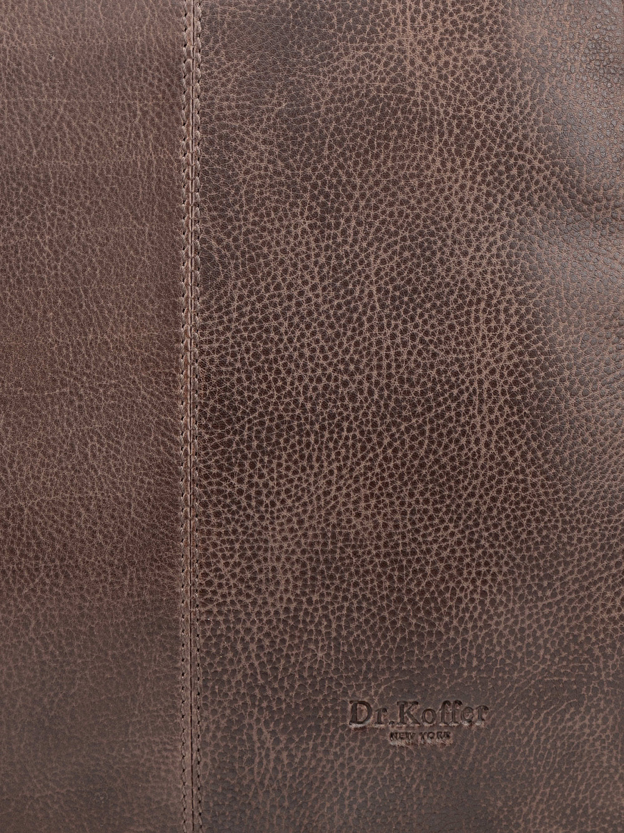 Сумка-рюкзак Dr. Koffer из натуральной кожи коричневая