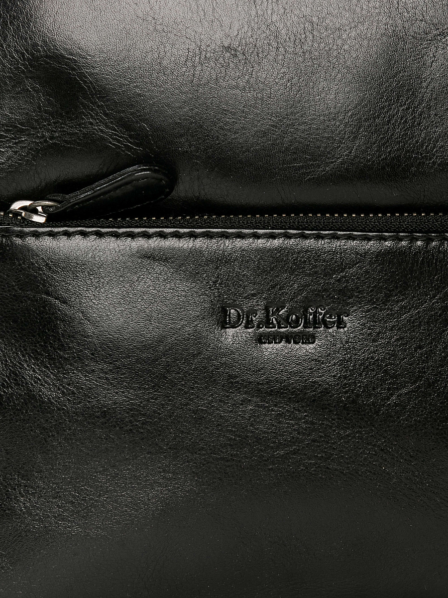 Рюкзак Dr.Koffer из натуральной кожи черный