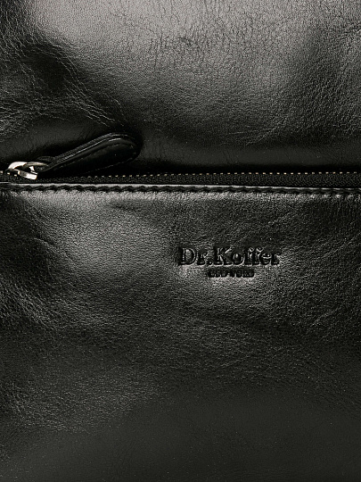 Рюкзак Dr.Koffer из натуральной кожи черный