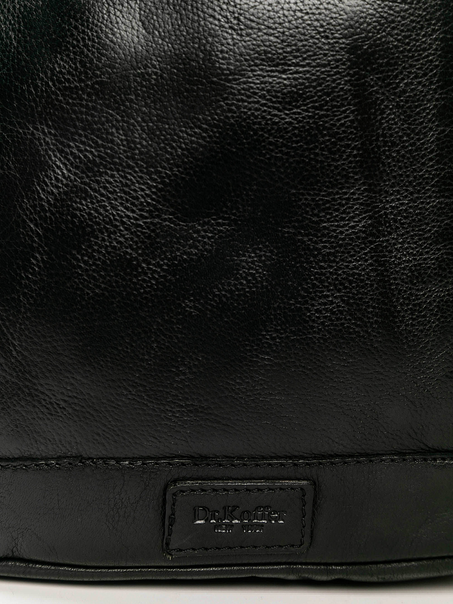 Рюкзак Dr.Koffer из натуральной кожи черный